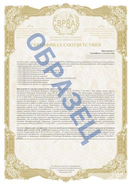Образец Приложение к СТО 01.064.00220722.2-2020 Мелеуз Сертификат СТО 01.064.00220722.2-2020 